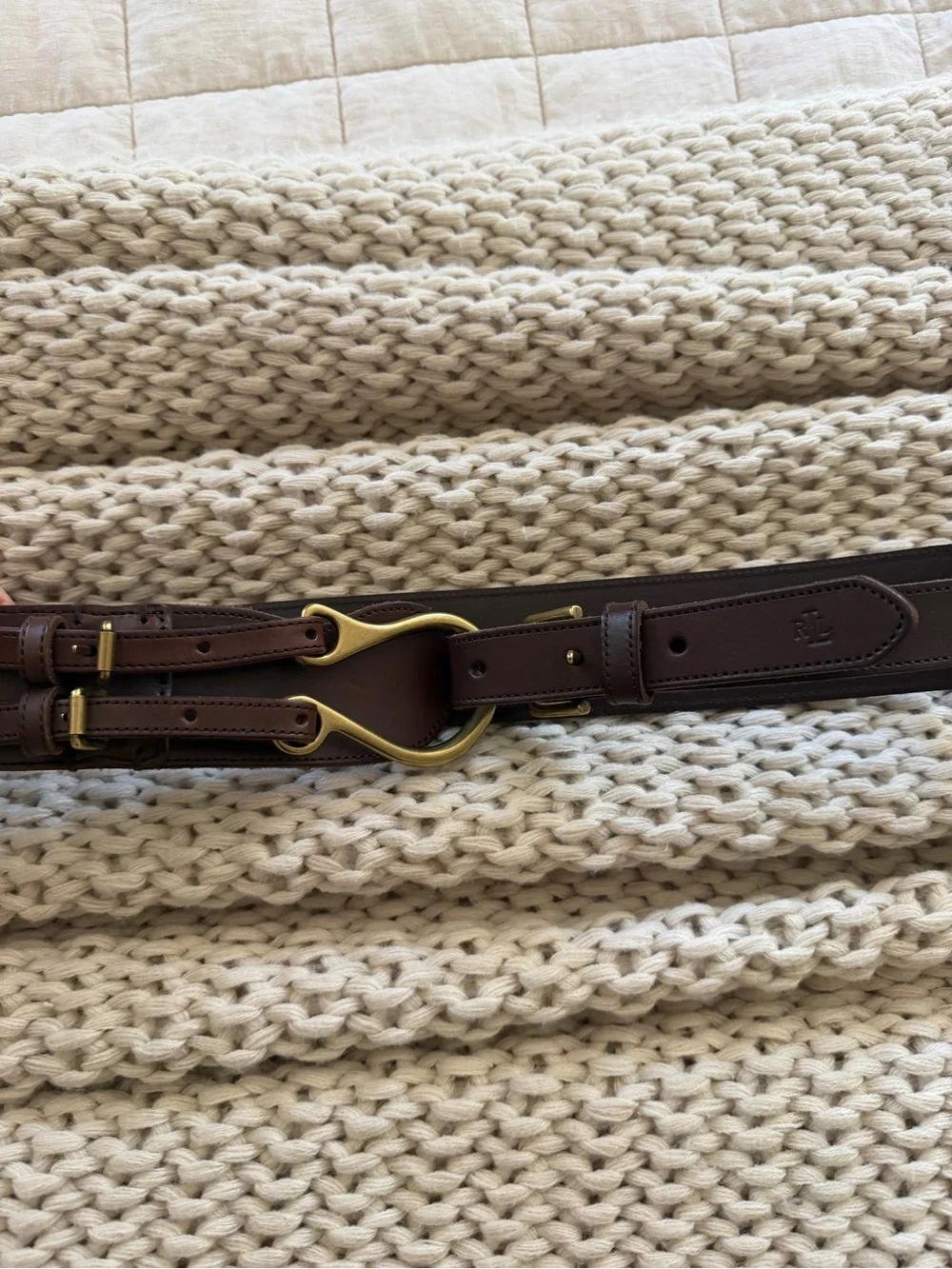 NWOT Ralph Lauren leather belt sz M